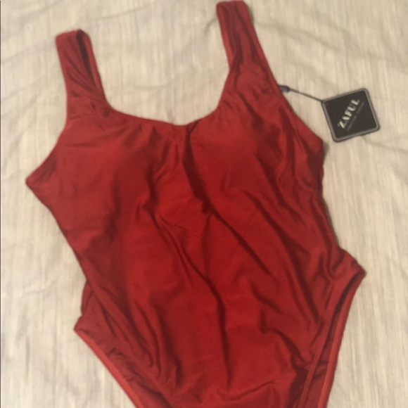 NWT Zaful red one-piece swimsuit - Picture 2 of 3